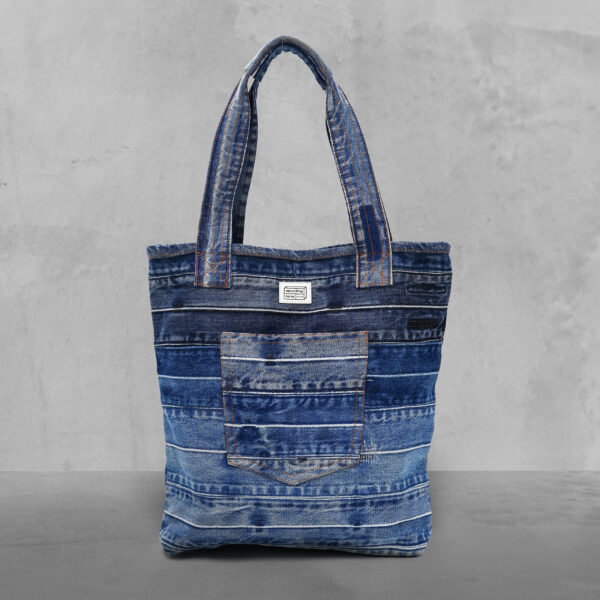 Indigo Patch Tote